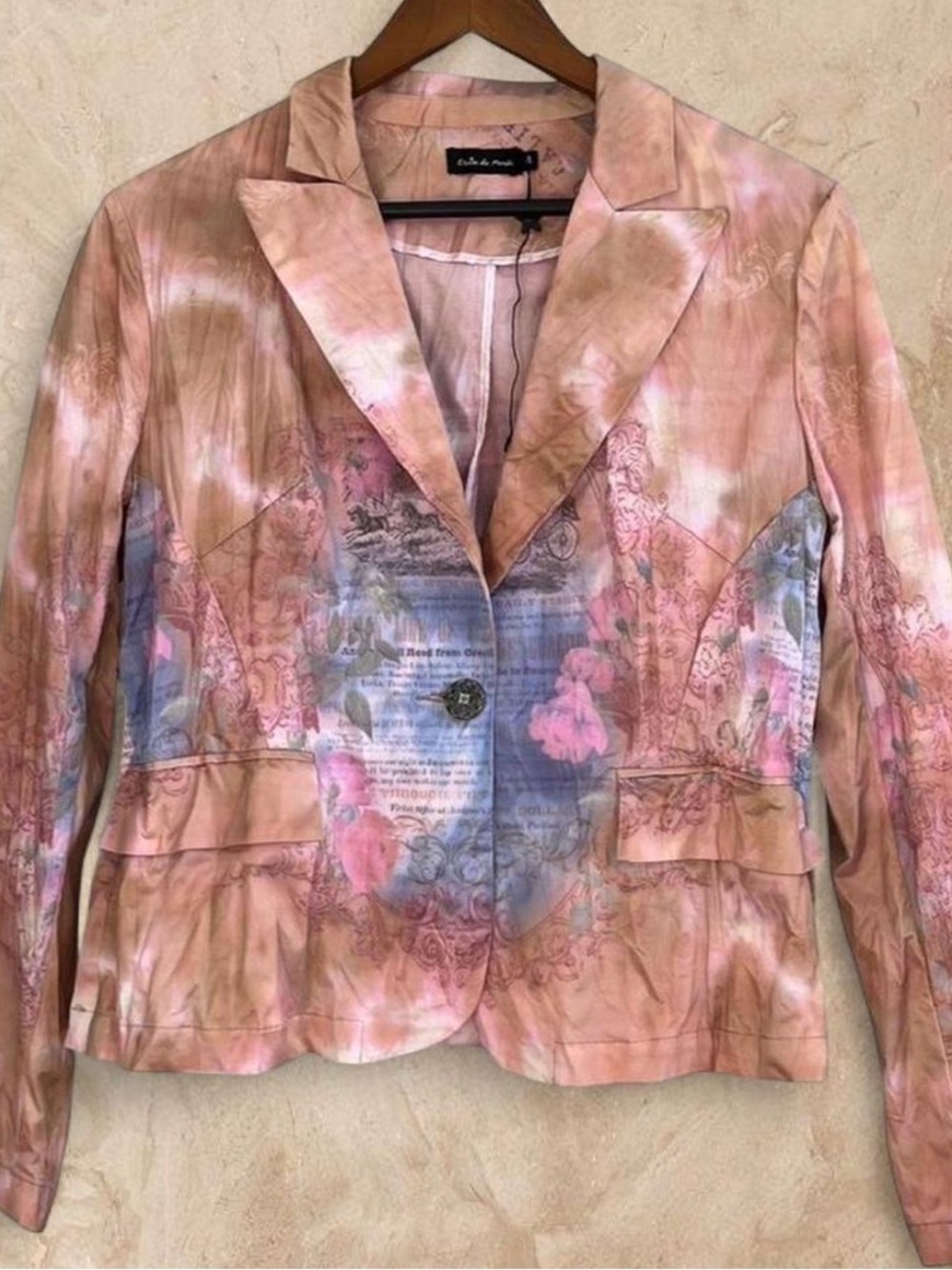 NWOT Vintage Etoile du Monde Paris Blazer Fairycore Boho Romantic Blazer Jacket